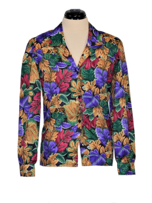 Retro floral blouse