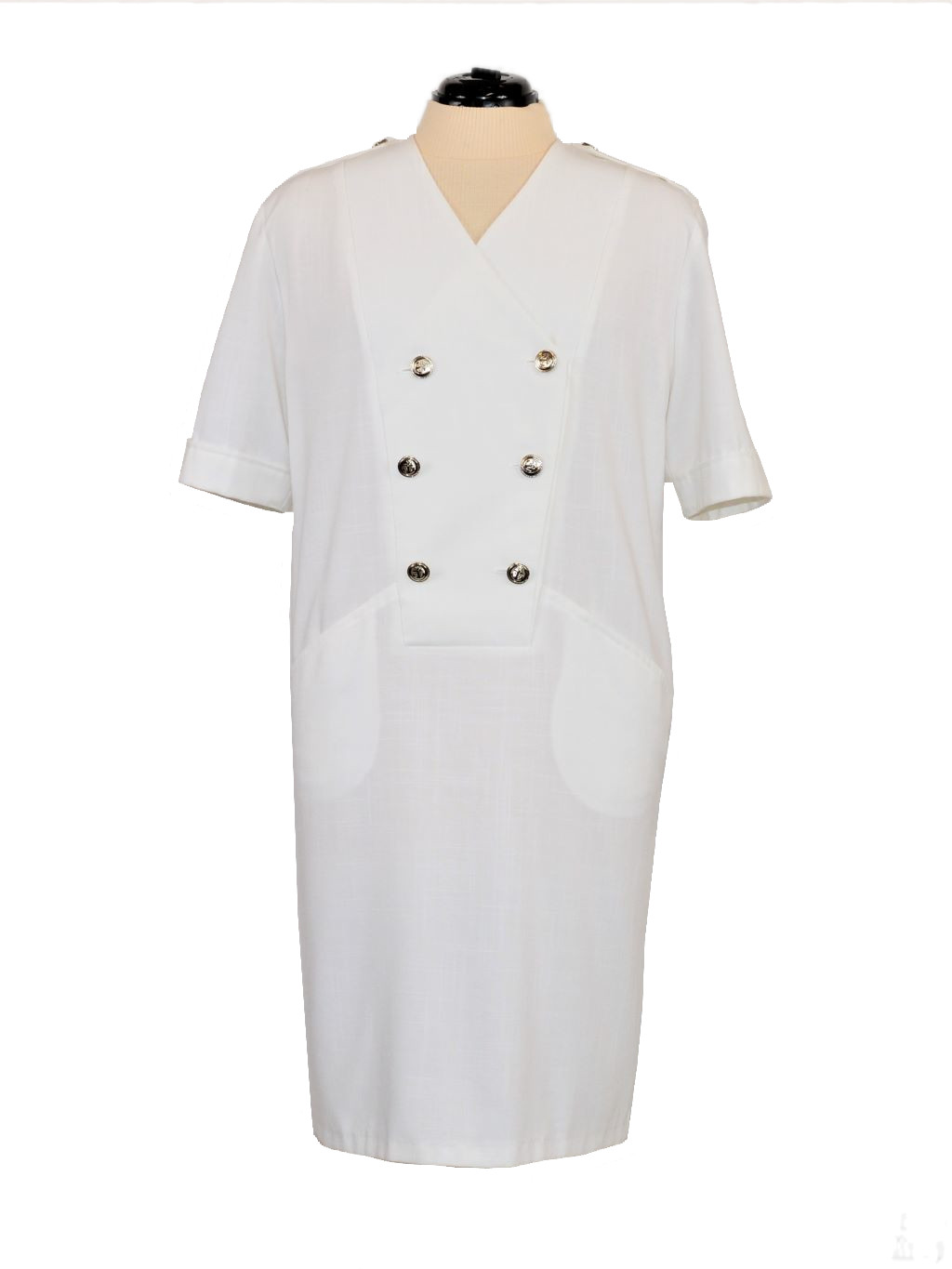 White sailor style dress - Metsvintage - second hand clothing online shop