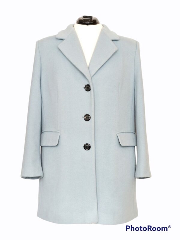 Light blue wool coat