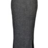 Grey wool tweed skirt