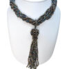 Vintage style necklace with glass beads
