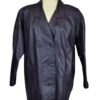 Purple vintage leather jacket