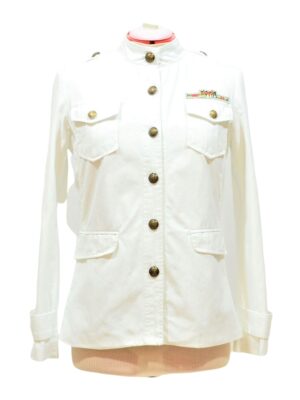 White military style jacket