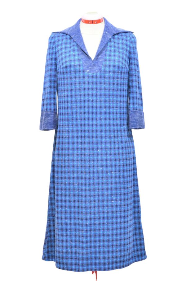 Villane sinine vintage kleit