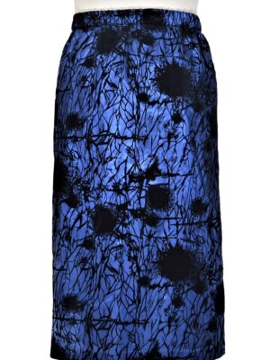 Festive dark blue skirt