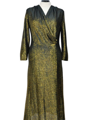 Pidulik kuldne vintage kleit