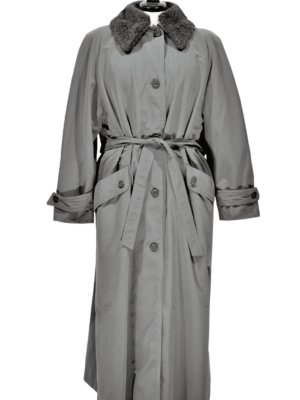 Mascara trench coat with lining