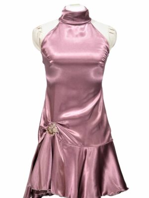 Shiny pink party dress