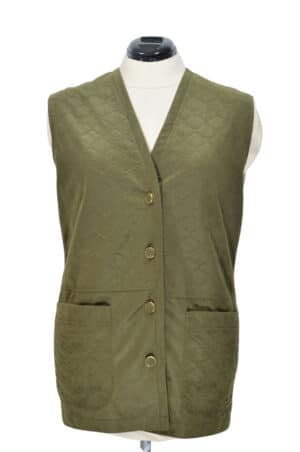 Khaki roheline retro vest