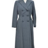 Pikk villane hall naiste 70ndate mantel