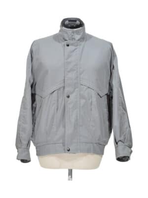 Grey men's vintage bomber jacket