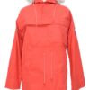 Red Grenoble windbreaker with a hood