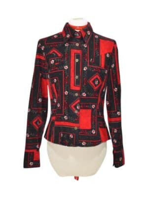 Dolce & Gabbana Colorful Velvet Blouse