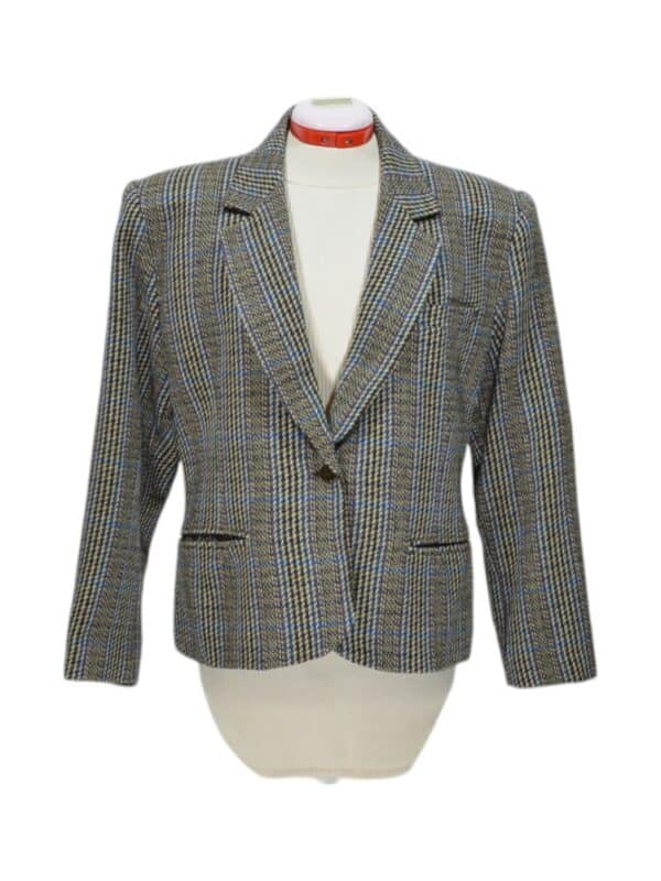 Vintage 80s Wool Tweed Jacket