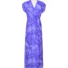 Purple patterned vintage maxi dress