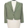 Elegant Khaki Green Women's Jacket