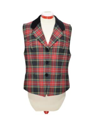 Wool Scottish Plaid Vest