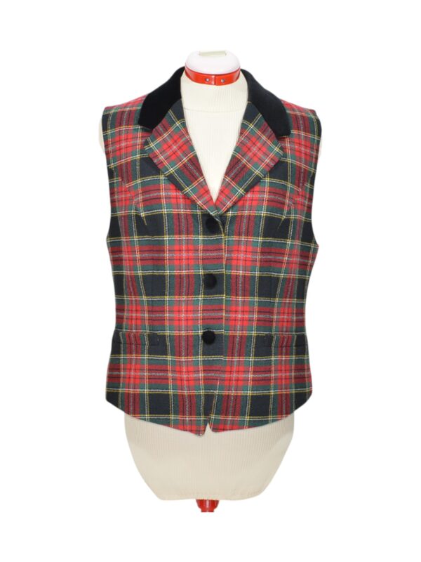 Wool Scottish Plaid Vest